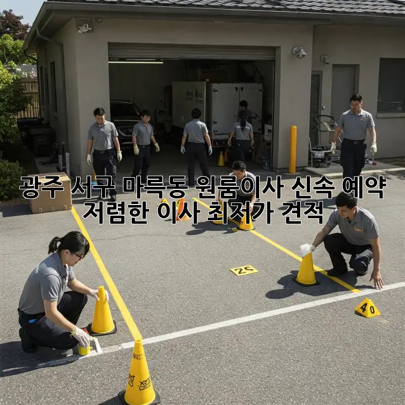 광주 서구 마륵동 원룸이사 신속 예약! 저렴한 이사 최저가 견적! ✨