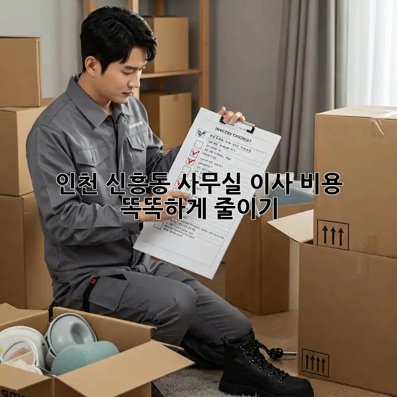 인천 신흥동 사무실 이사, 비용 똑똑하게 줄이기!