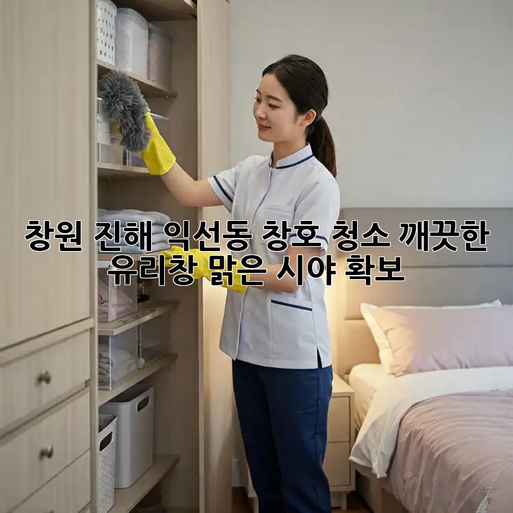 창원 진해 익선동 창호 청소: 깨끗한 유리창, 맑은 시야 확보!