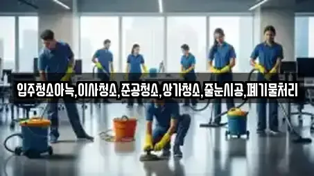 입주청소아늑,이사청소,준공청소,상가청소,줄눈시공,폐기물처리