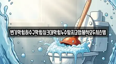 변기막힘하수구막힘싱크대막힘누수탐지고압세척모두시스템