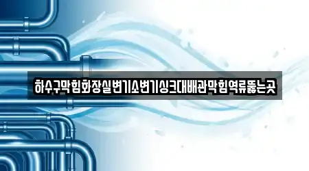 하수구막힘화장실변기소변기싱크대배관막힘역류뚫는곳