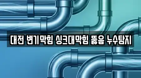 대전 변기막힘 싱크대막힘 뚫음 누수탐지