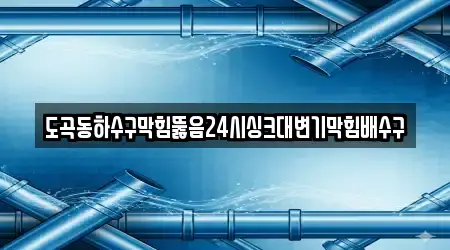 도곡동하수구막힘뚫음24시싱크대변기막힘배수구