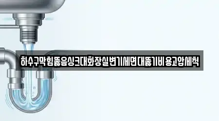 하수구막힘뚫음싱크대화장실변기세면대뚫기비용고압세척