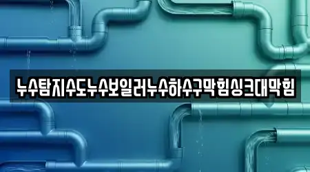 누수탐지수도누수보일러누수하수구막힘싱크대막힘