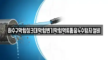 하수구막힘싱크대막힘변기막힘역류뚫음누수탐지설비