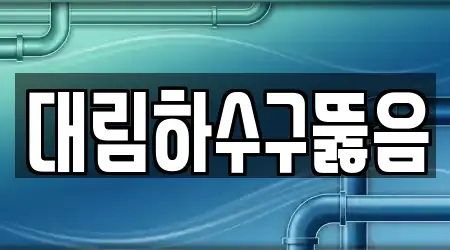 대림하수구뚫음