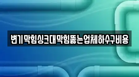 변기막힘싱크대막힘뚫는업체하수구비용
