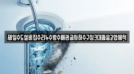 제일수도설비집수리누수방수배관공사하수구싱크대뚫음고압세척