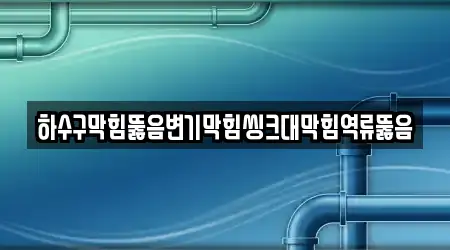 한림읍 하수구 역류 5곳 바로가기