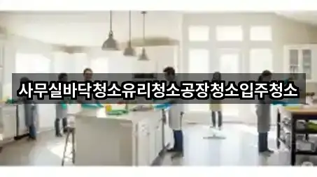사무실바닥청소유리청소공장청소입주청소