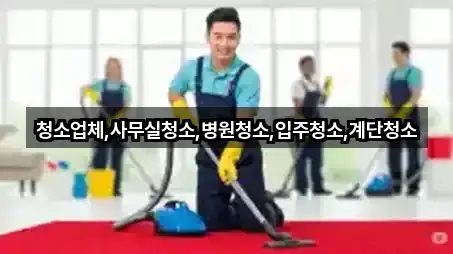 율동 사무실청소 문의 많은 5곳