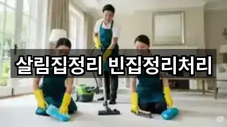 살림집정리 빈집정리처리