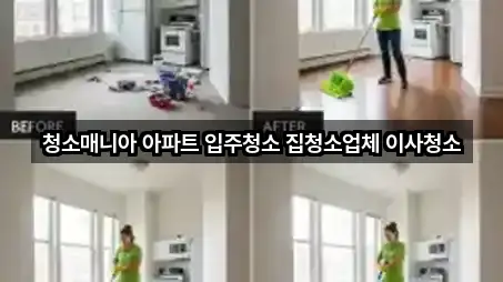청소매니아 아파트 입주청소 집청소업체 이사청소