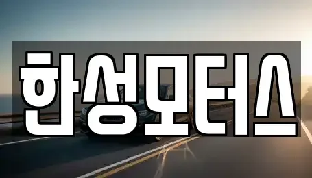 강원 속초시 중고차 전문 한성모터스