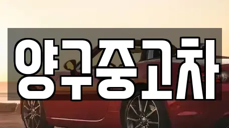 강원특별자치도 인제군 남면 중고차 전문 양구중고차