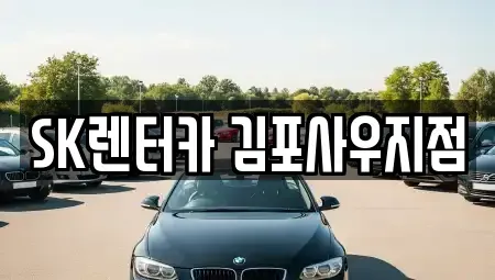 경기 김포시 고촌읍 장기렌트카 전문 SK렌터카 김포사우지점