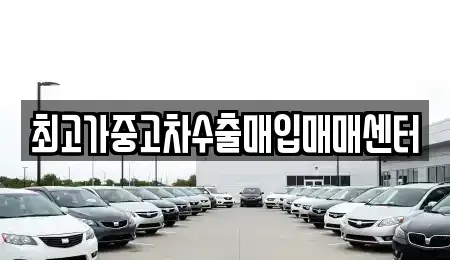 경기 시흥시 산현동 중고차매입 전문 최고가중고차수출매입매매센터