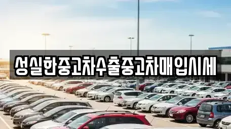 경북 포항시 남구 중고차매입 전문 성실한중고차수출중고차매입시세