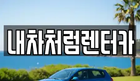 대구 중구 문화동 렌트카 전문 내차처럼렌터카