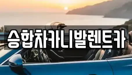 대전 유성구 자운동 렌트카 전문 승합차카니발렌트카