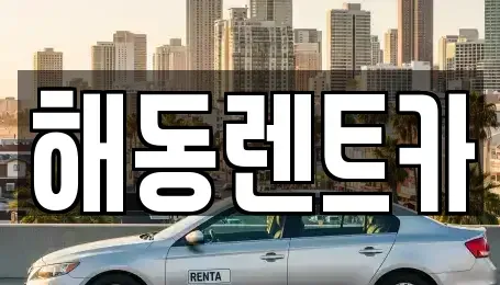 서울 용산구 남영동 렌트카 전문 해동렌트카