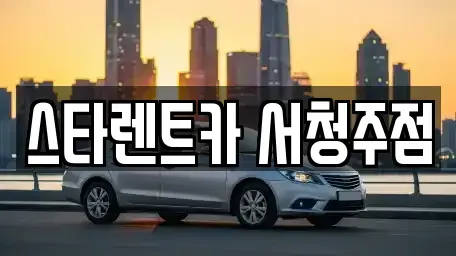 충북 청주시 청원구 오동동 렌트카 전문 스타렌트카 서청주점